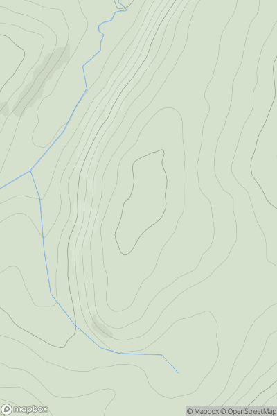 Thumbnail image for Foel [Welshpool to Hay-on-Wye] showing contour plot for surrounding peak